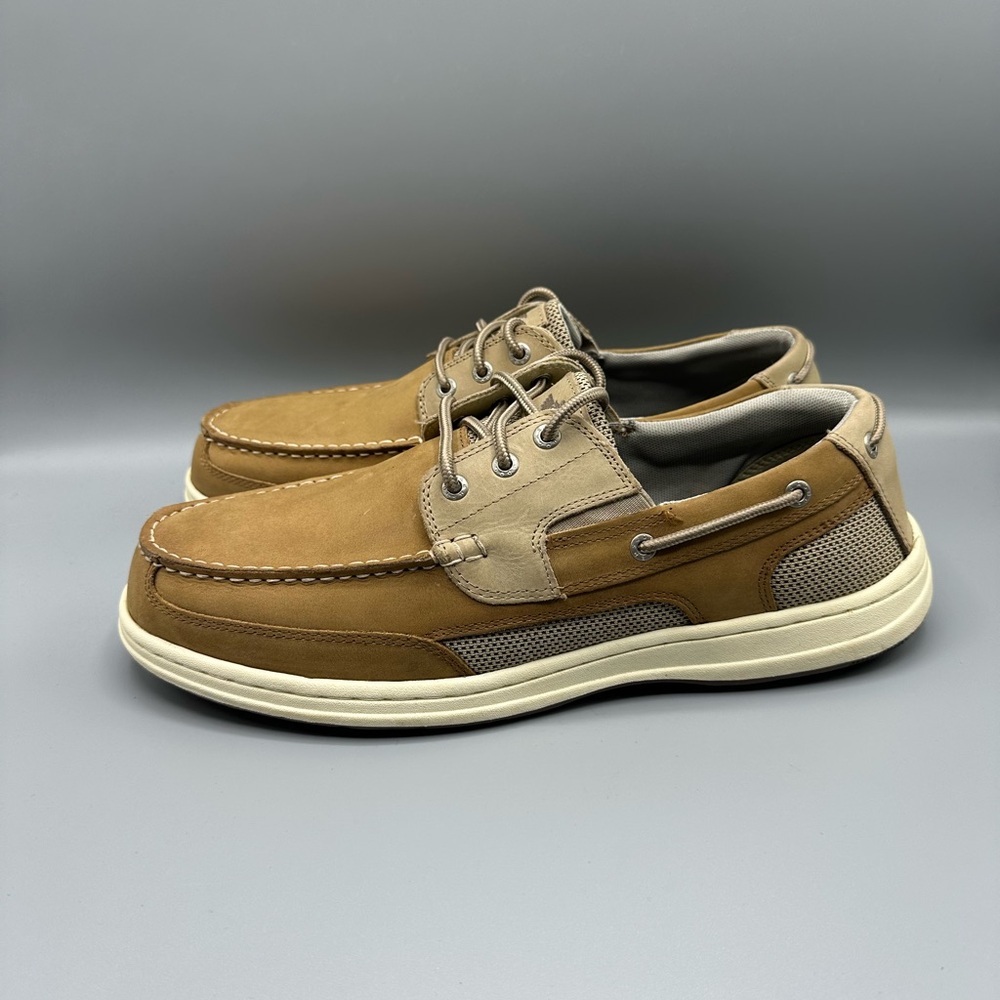 Dockers Mens Beacon Leather Boat Shoe Tan Men’s Size 13